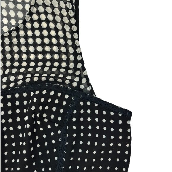NWT Betsey Johnson Black And White Polka Dot Fit & Flare Dress Size 12 - Picture 4 of 11